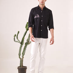 Elephant Embroidered Shirt