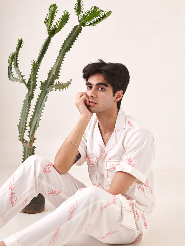White Hands Printed Co-ord Set
