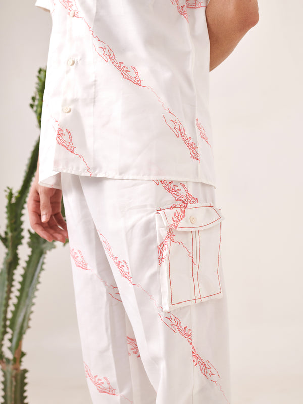 White Hands Printed Co-ord Set