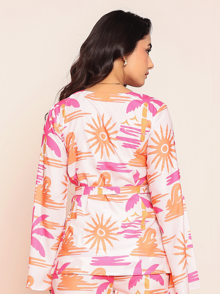 Printed wrap around top