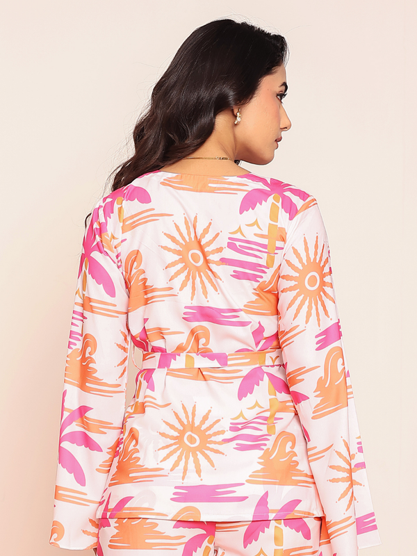Printed wrap around top