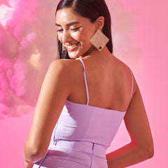 Lavender crop top
