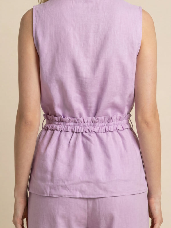 Solid Lavender Blazer Co-ord Set