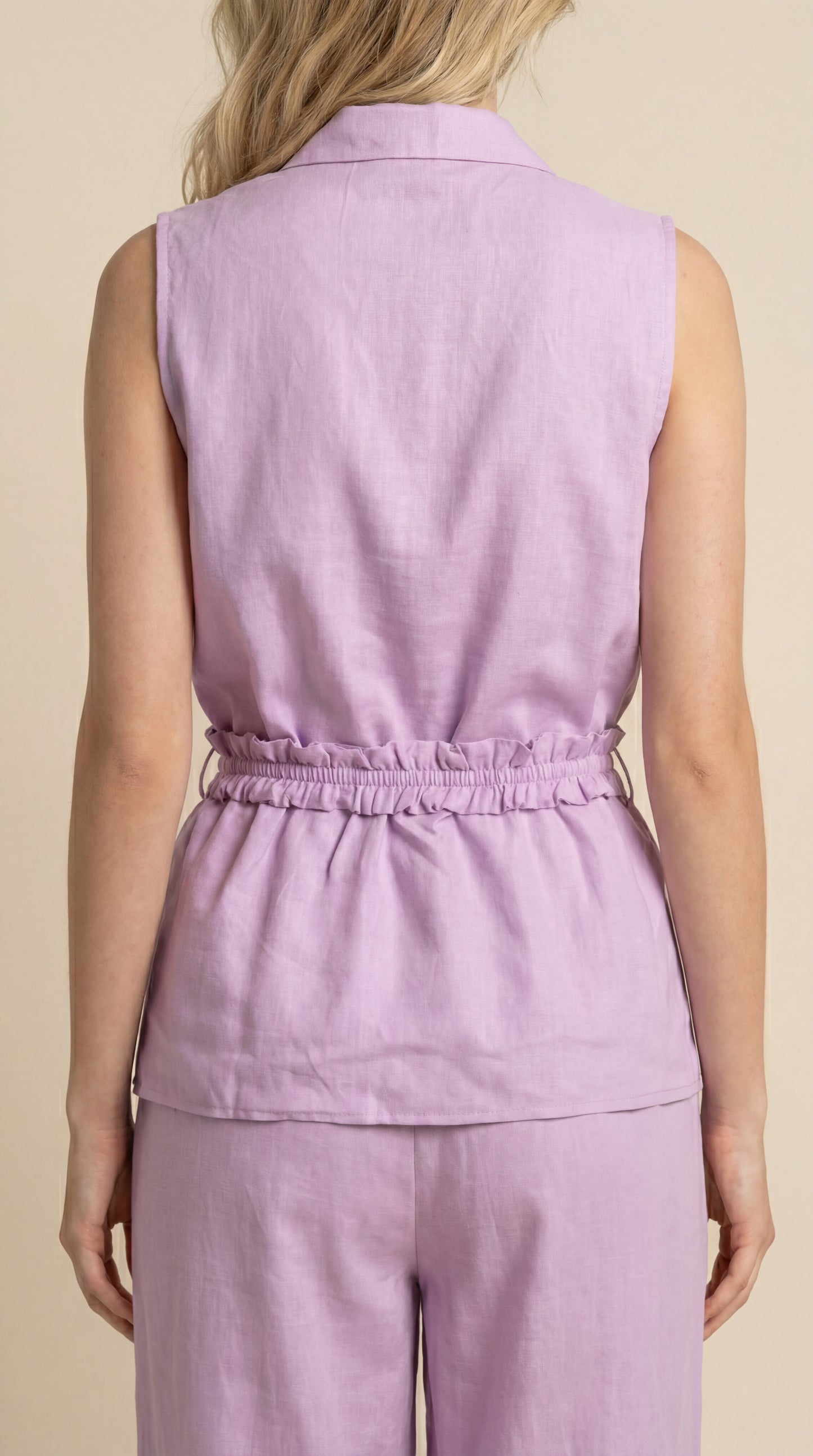 Solid Lavender Blazer Co-ord Set