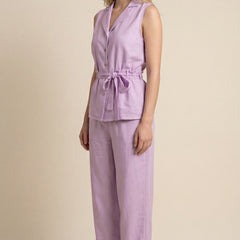 Solid Lavender Blazer Co-ord Set