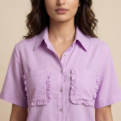 Lavender Ruffled Co-ord Set
