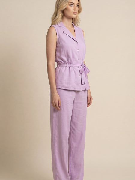Solid Lavender Blazer Co-ord Set
