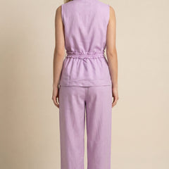 Solid Lavender Blazer Co-ord Set