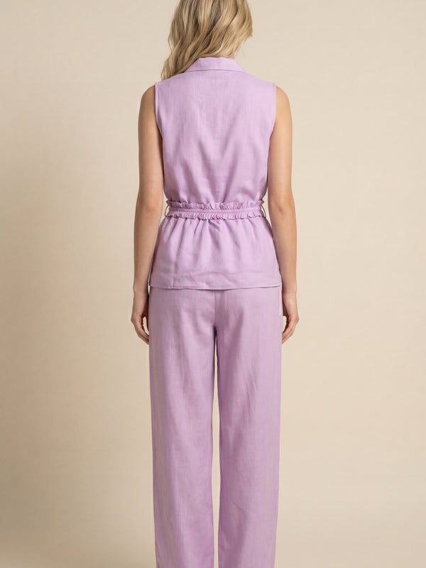 Solid Lavender Blazer Co-ord Set