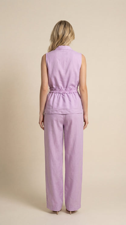 Solid Lavender Blazer Co-ord Set