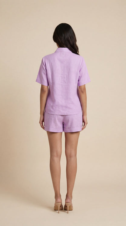 Lavender Ruffled Co-ord Set