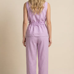 Solid Lavender Blazer Co-ord Set