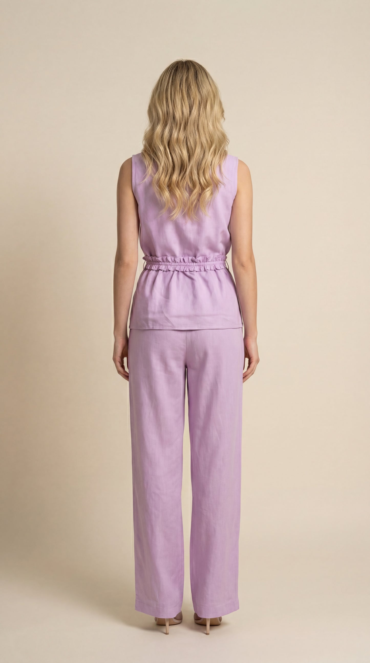 Solid Lavender Blazer Co-ord Set