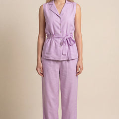Solid Lavender Blazer Co-ord Set