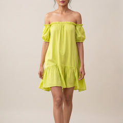 Lime Green Mini Dress