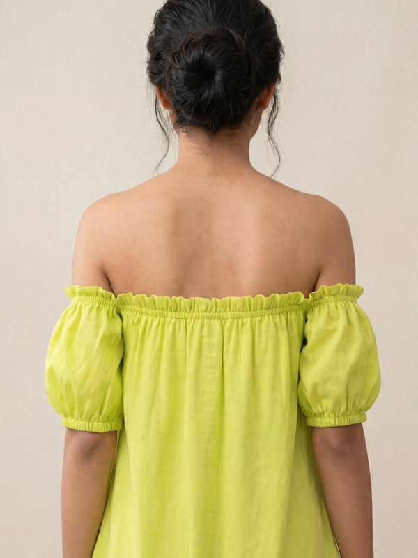 Lime Green Mini Dress
