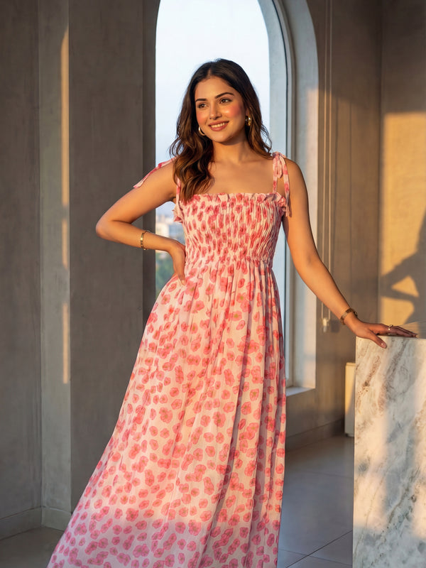 Floral Printed Maxi Dress