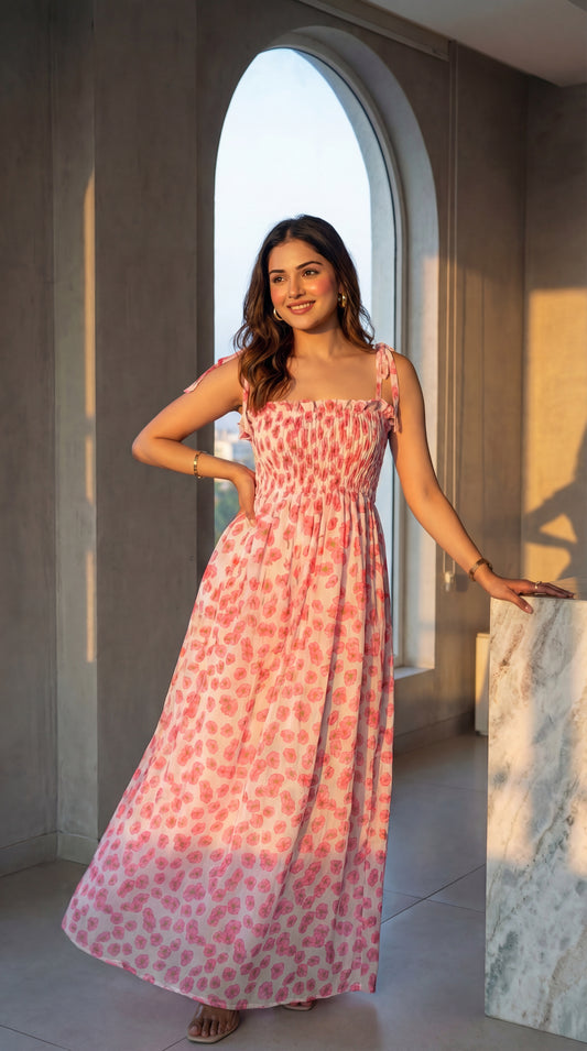 Floral Printed Maxi Dress