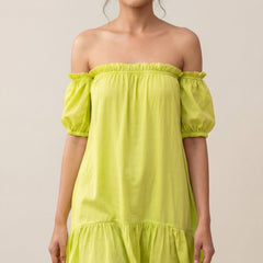 Lime Green Mini Dress