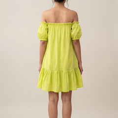 Lime Green Mini Dress