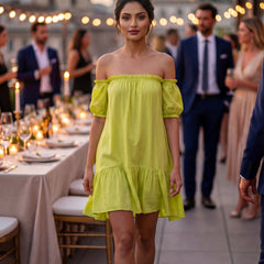 Lime Green Mini Dress