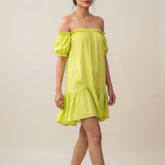 Lime Green Mini Dress