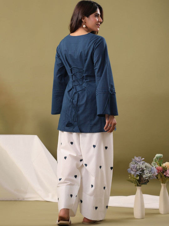 Pure Cotton Kurti with Farshi Salwar